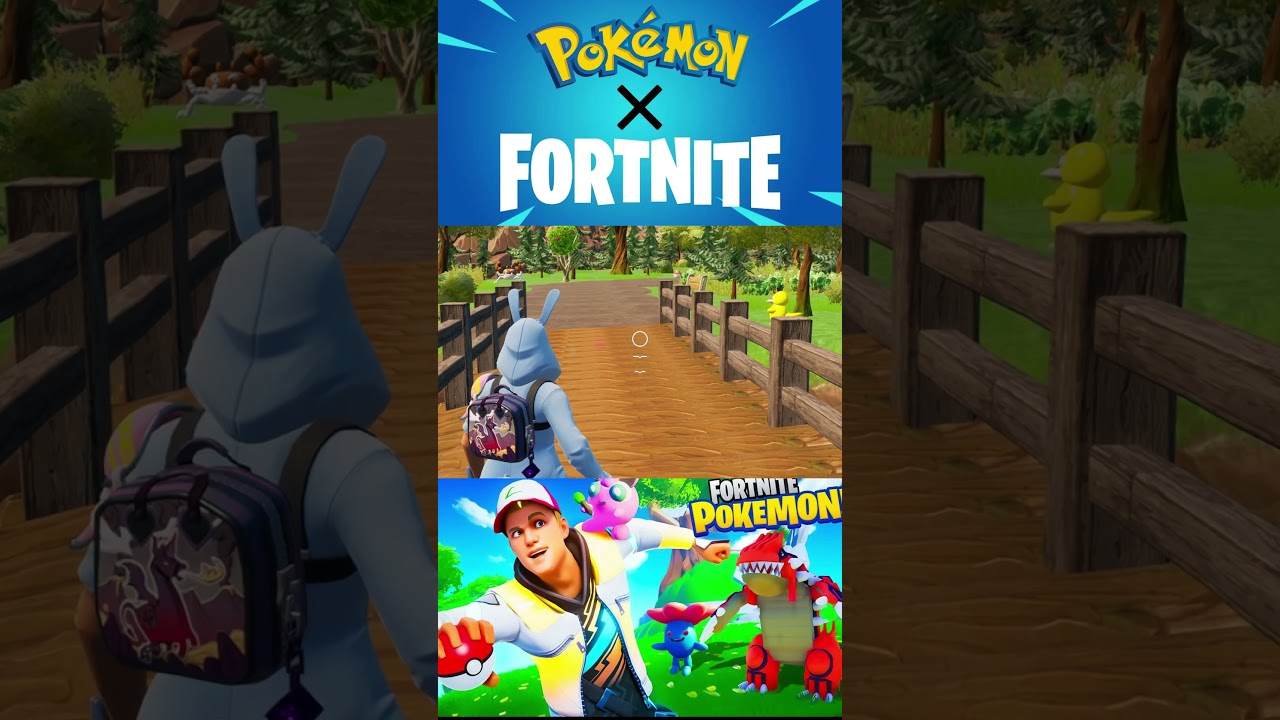POKEMON IN FORTNITE (Music In Description) #shorts #gaming #fortnite  #uefn #fyp #pok&eacute;mon