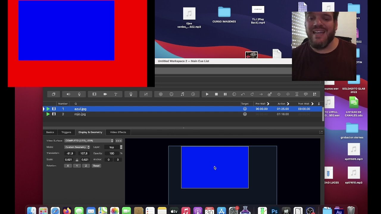 TUTORIAL QLAB4: CUES DE VIDEO EN QLAB.