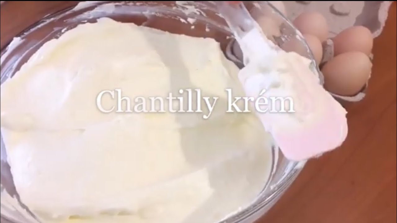 Tejszínes házi főzött krém! Chantilly krém! Crema chantilly! #recept#krém #édesség