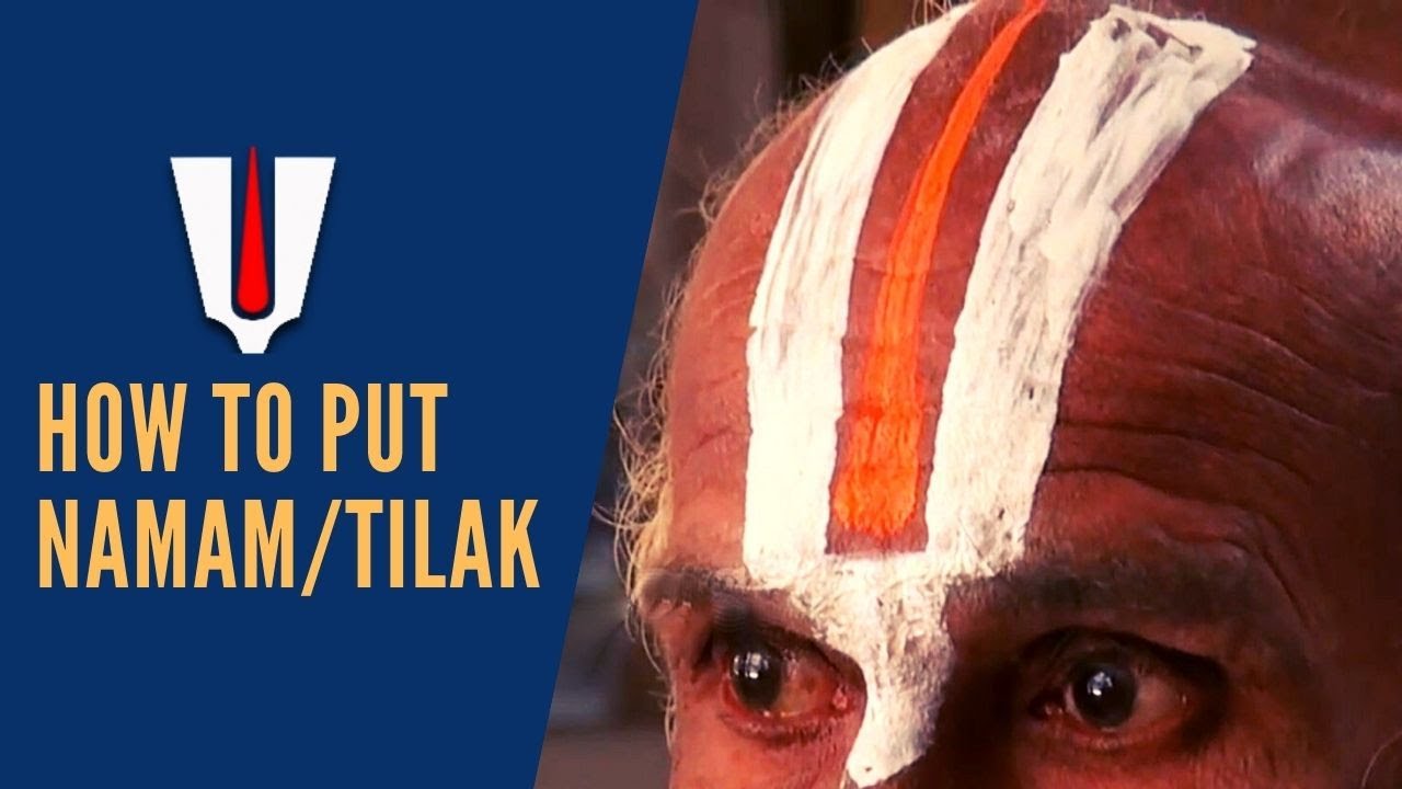 How to put a Namam? Vaishnavites Tilak, Tamilnadu | How to Put Tilak? | The Proper Way
