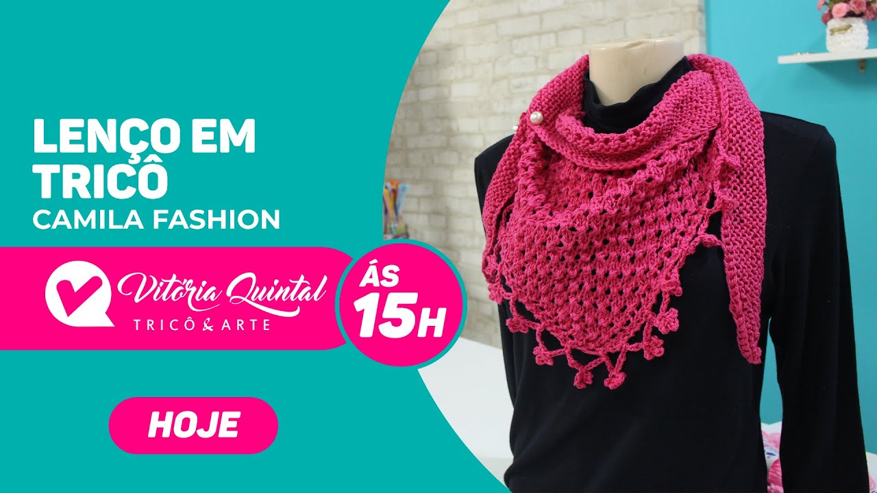 Aprenda a Fazer um Lenço em Tricô #Knitting #tejer