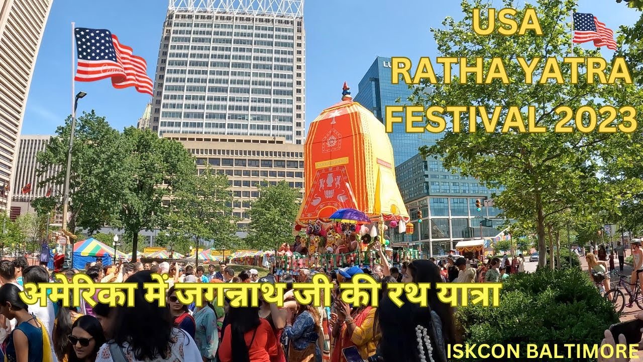 Lord Jagannath ji Ratha Yatra festival 2023 organized by Iskcon Baltimore USA