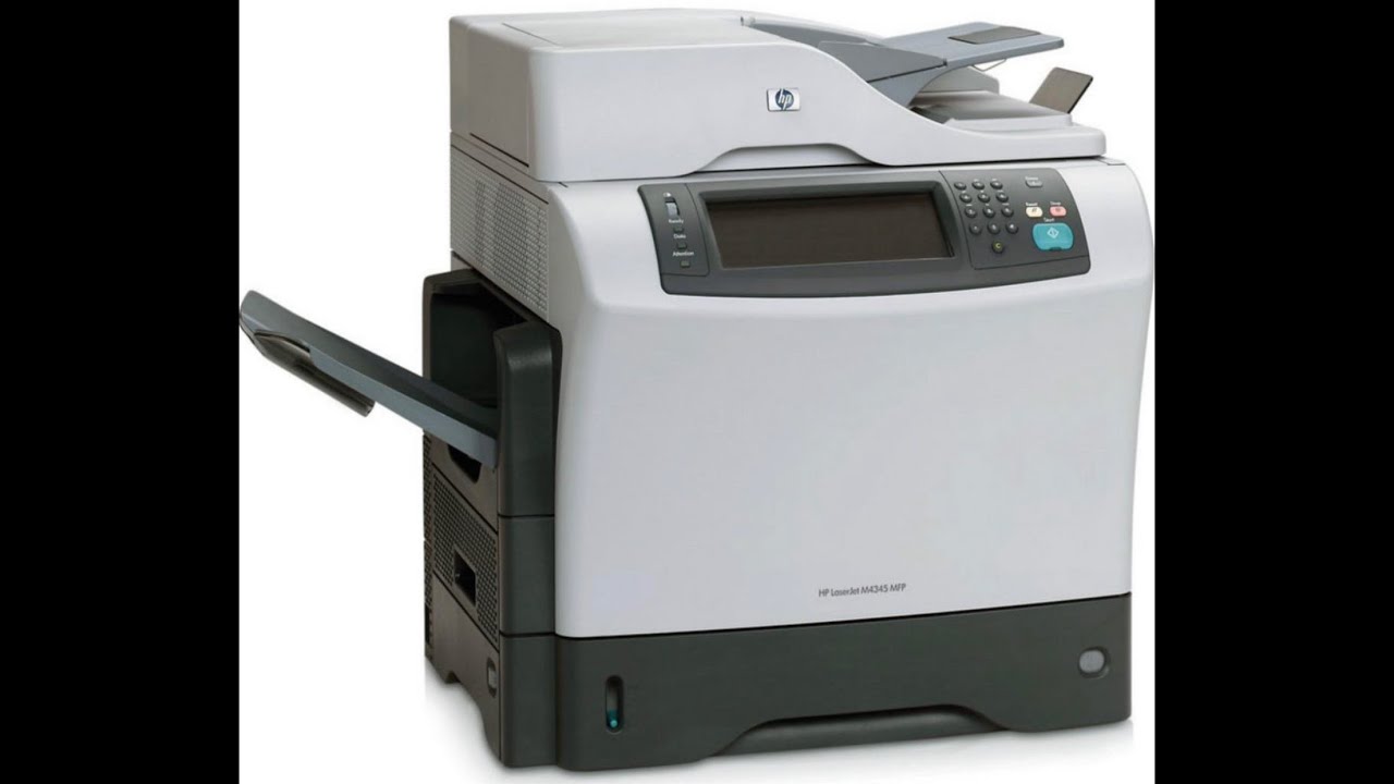 Test m&aacute;y in HP LaserJet M4345 MFP
