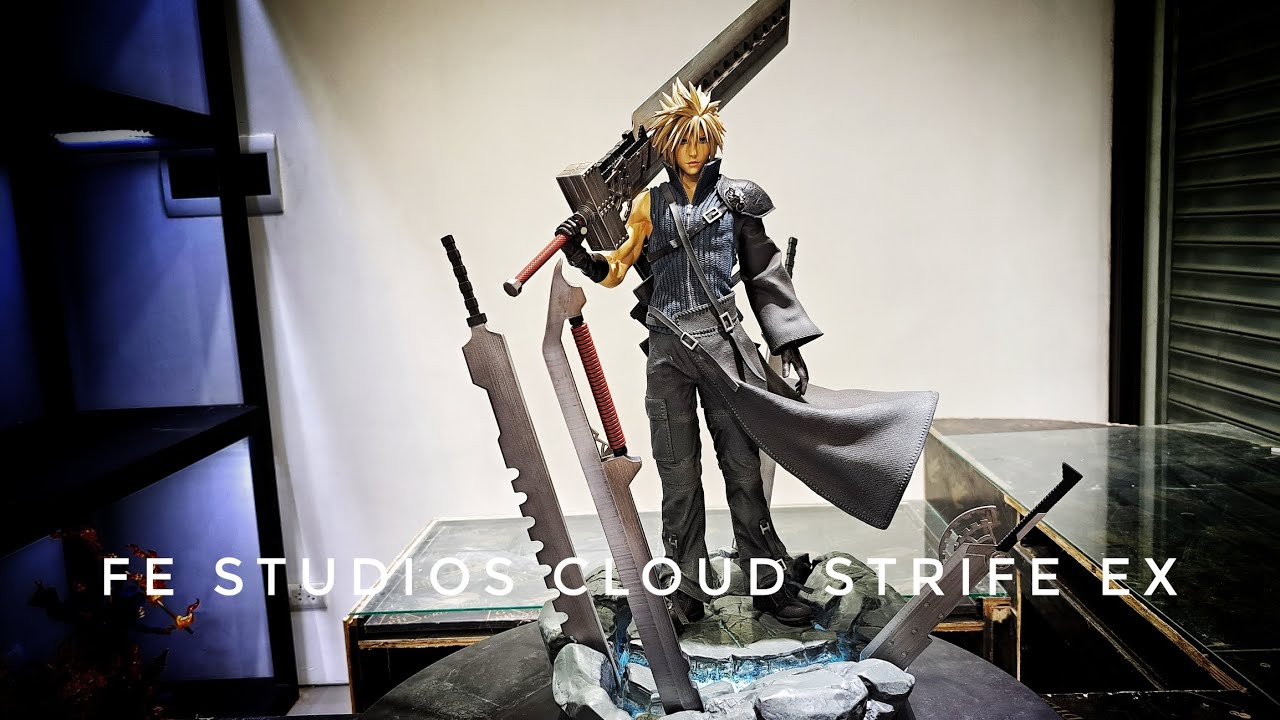 Unboxing FE Studios Cloud Strife 1/4 EX! Best Cloud Strife Resin Statue of FF7 in the Market!