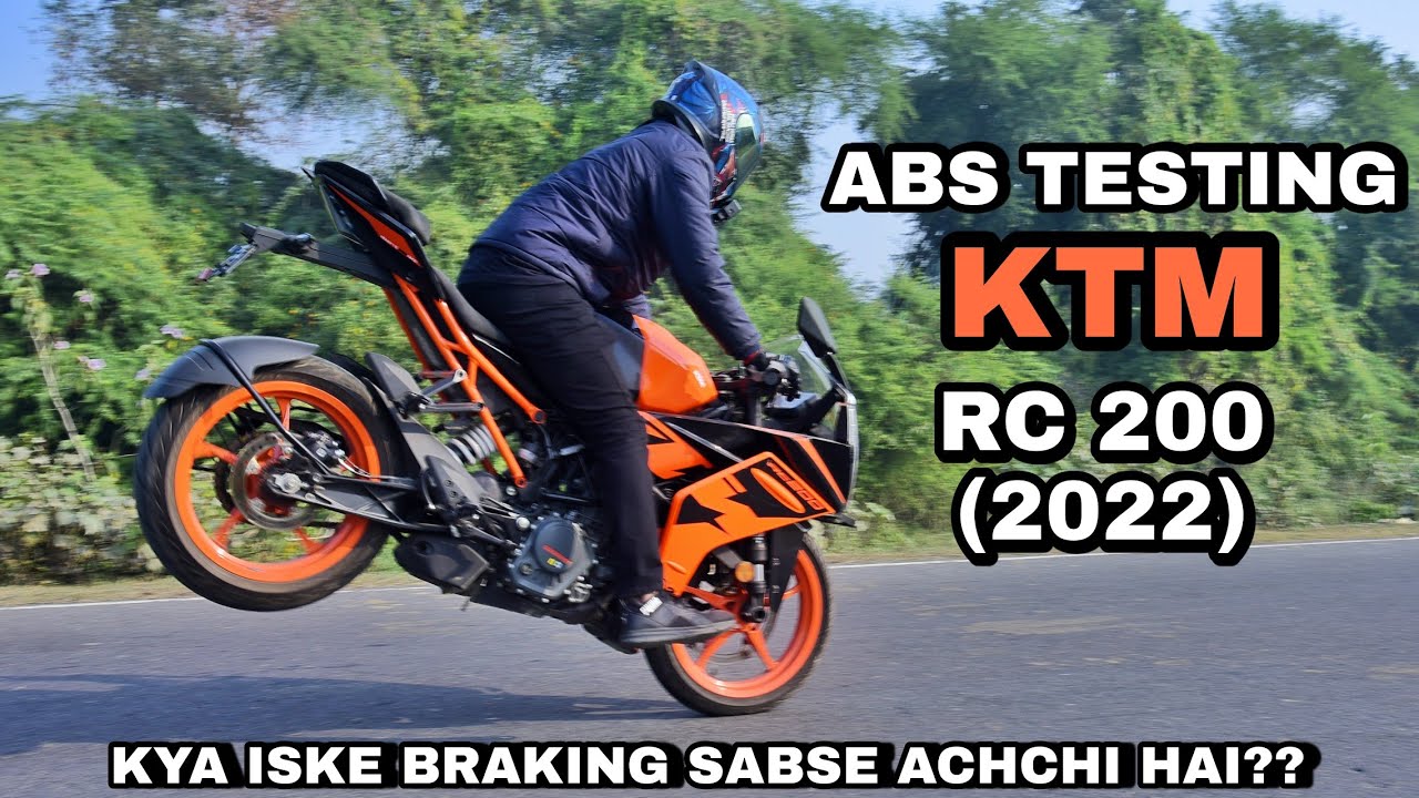 ABS Testing in KTM RC200 (2022) | Kya iske brake sabse achche hain?