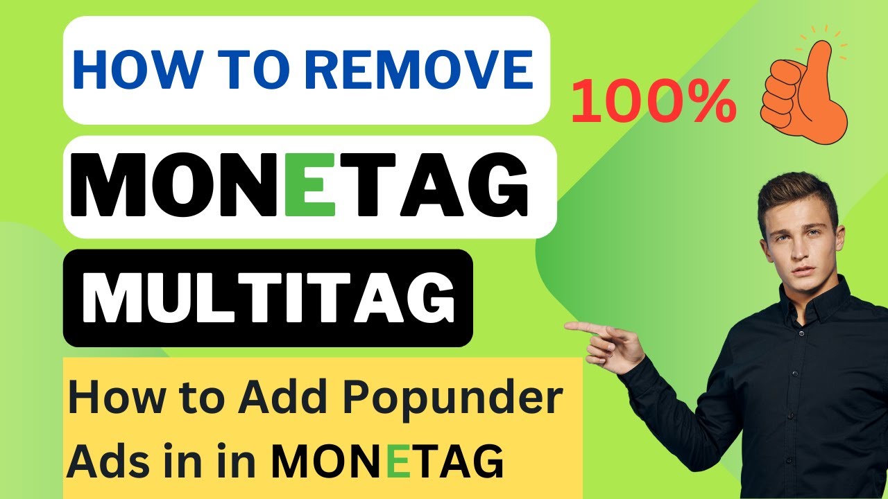 How to Remove Multitag Ads in Monetag and Add Popunder Ads in Monetag