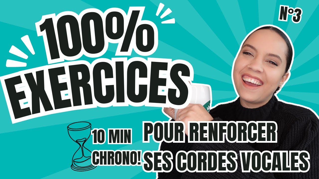 100% EXOS - Renforcez Vos Cordes Vocales en 10 MIN ! 🎤 | Coach Vocal Coralie