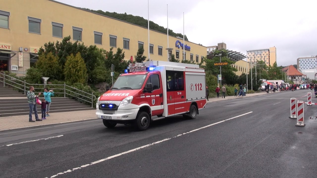 Feuerwehren Suhl & Zella-Mehlis zum realen Einsatz (Christoph 60-Tag in Suhl am 29.06.14)