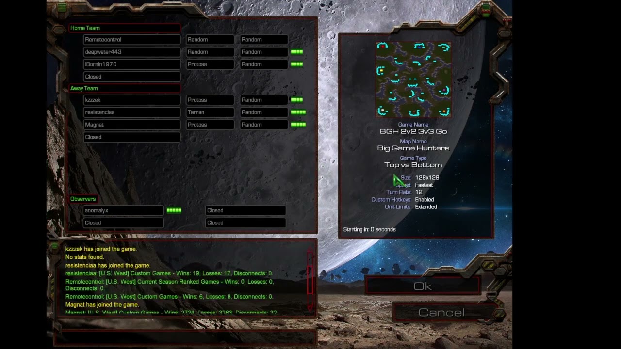 Starcraft BGH 3v3 Noobs