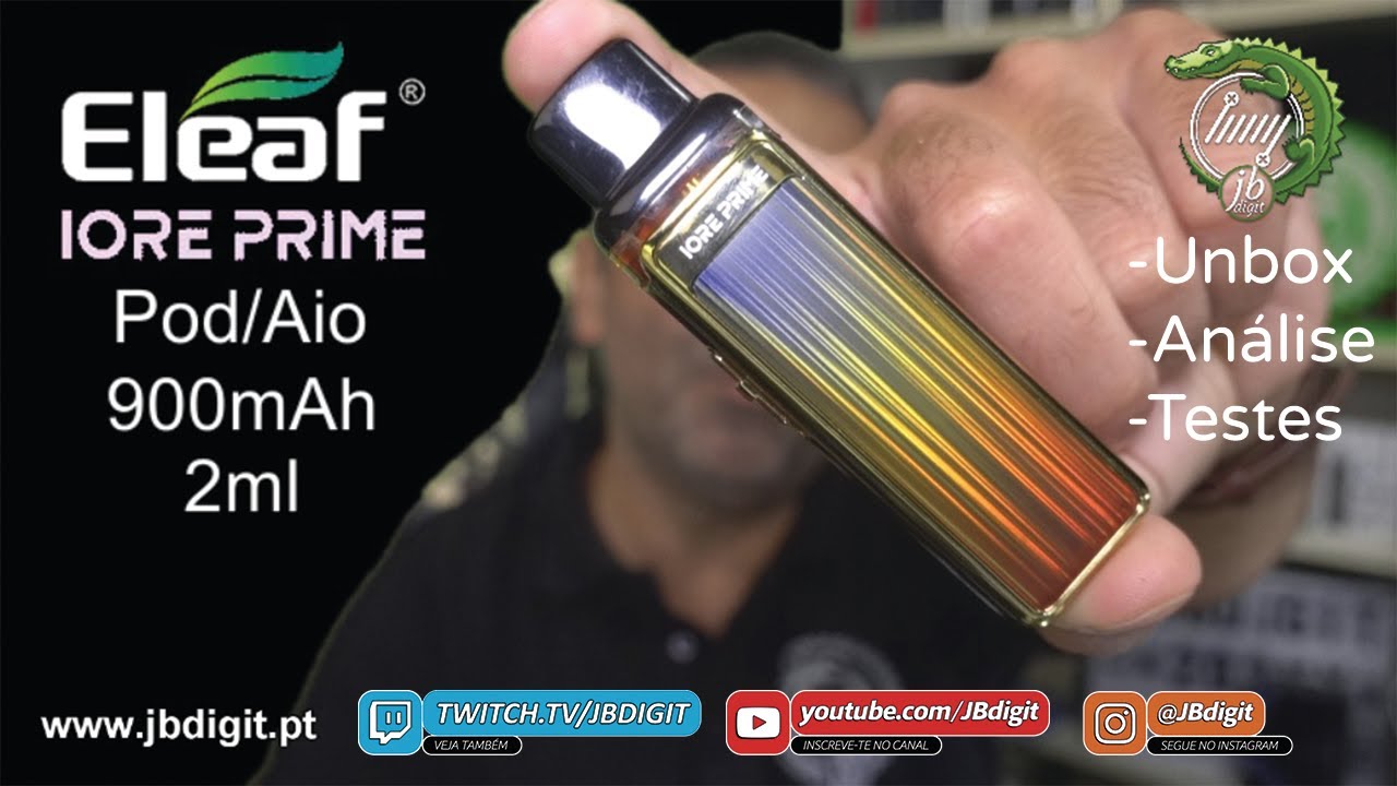 [PT] [SHORT] Eleaf IORE PRIME Pod/Aio - 900mAh 2ml - e &eacute; bom para?
