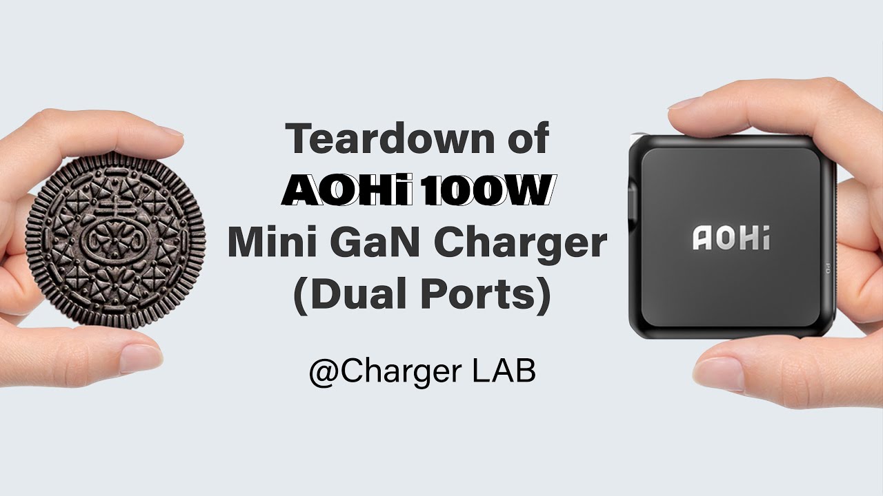 Mini & Special Structure | Teardown of AOHi 100W Mini GaN Charger (Dual Ports)