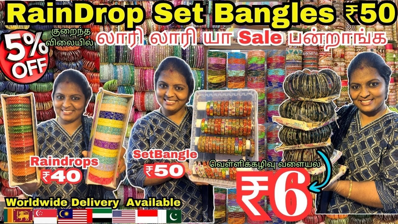 Best Glass Bangle Shop in Sowcarpet | Bridal & Festival Bangles | Best Bangle Collection & Prices