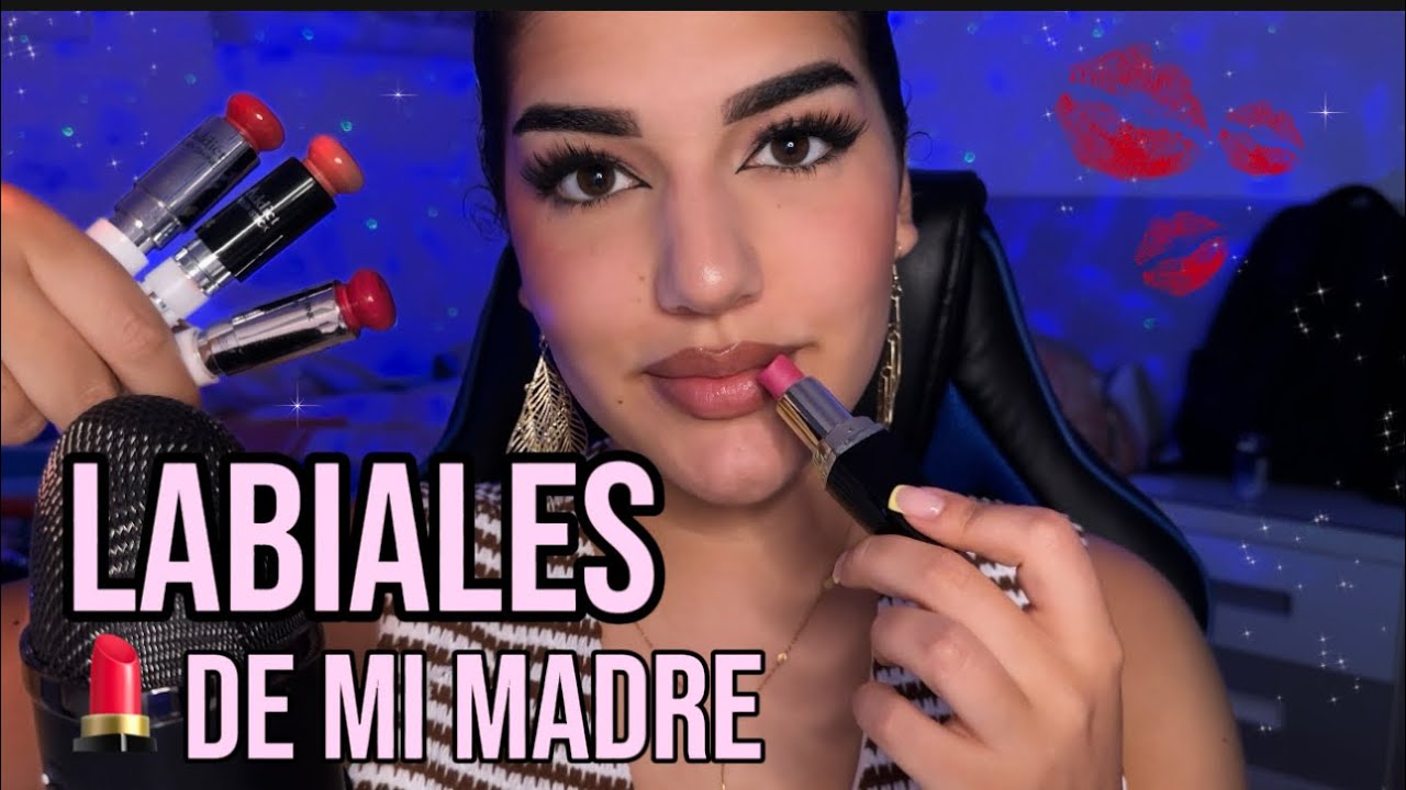 ASMR PROBANDO LABIALES DE MI MADRE 💄💋