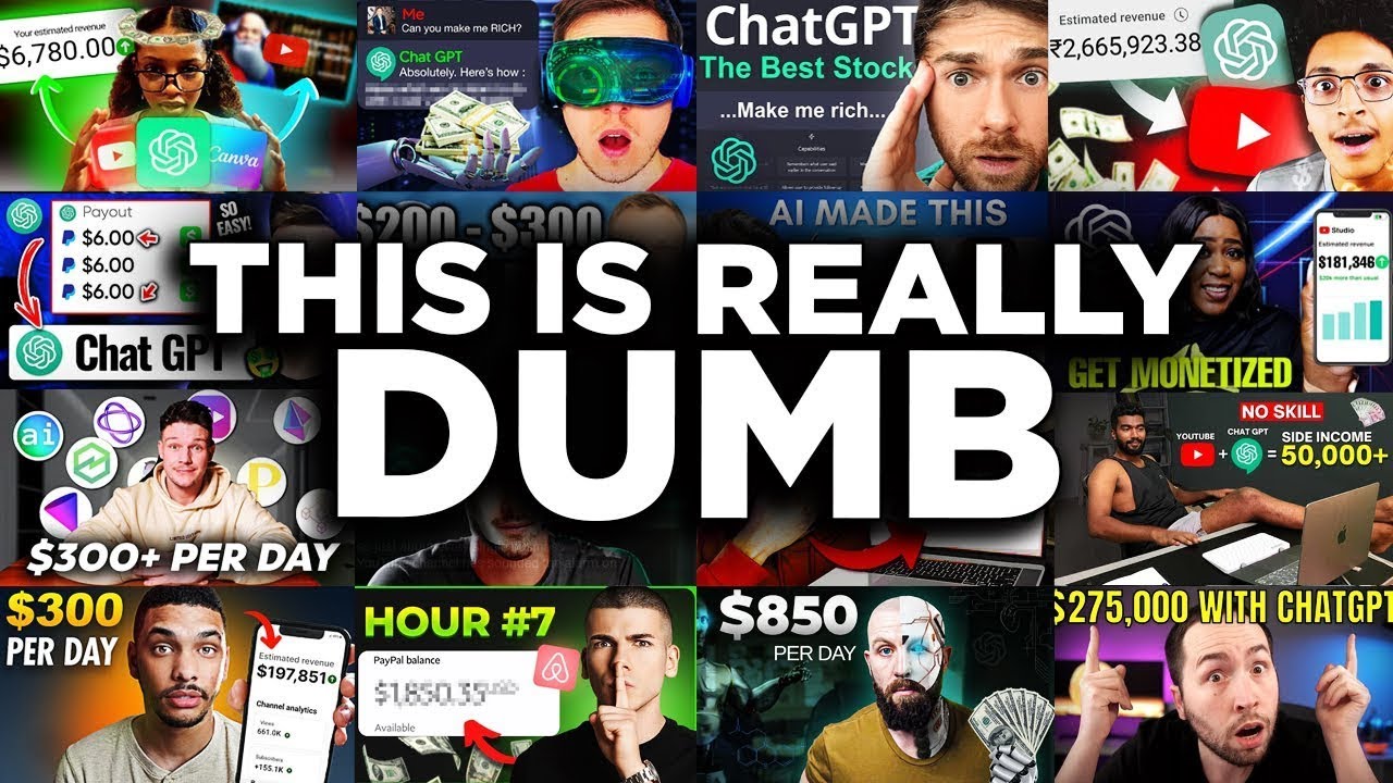 The AI Hustle - No... ChatGPT Will NOT Make You $300 A Day.