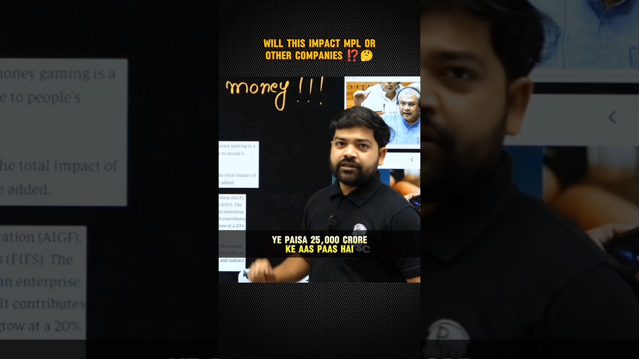 Will this Impact MPL or Other Companies ⁉️🤔 #crackboards #upsc #mpl #dream11#bans #gaming #adityasir