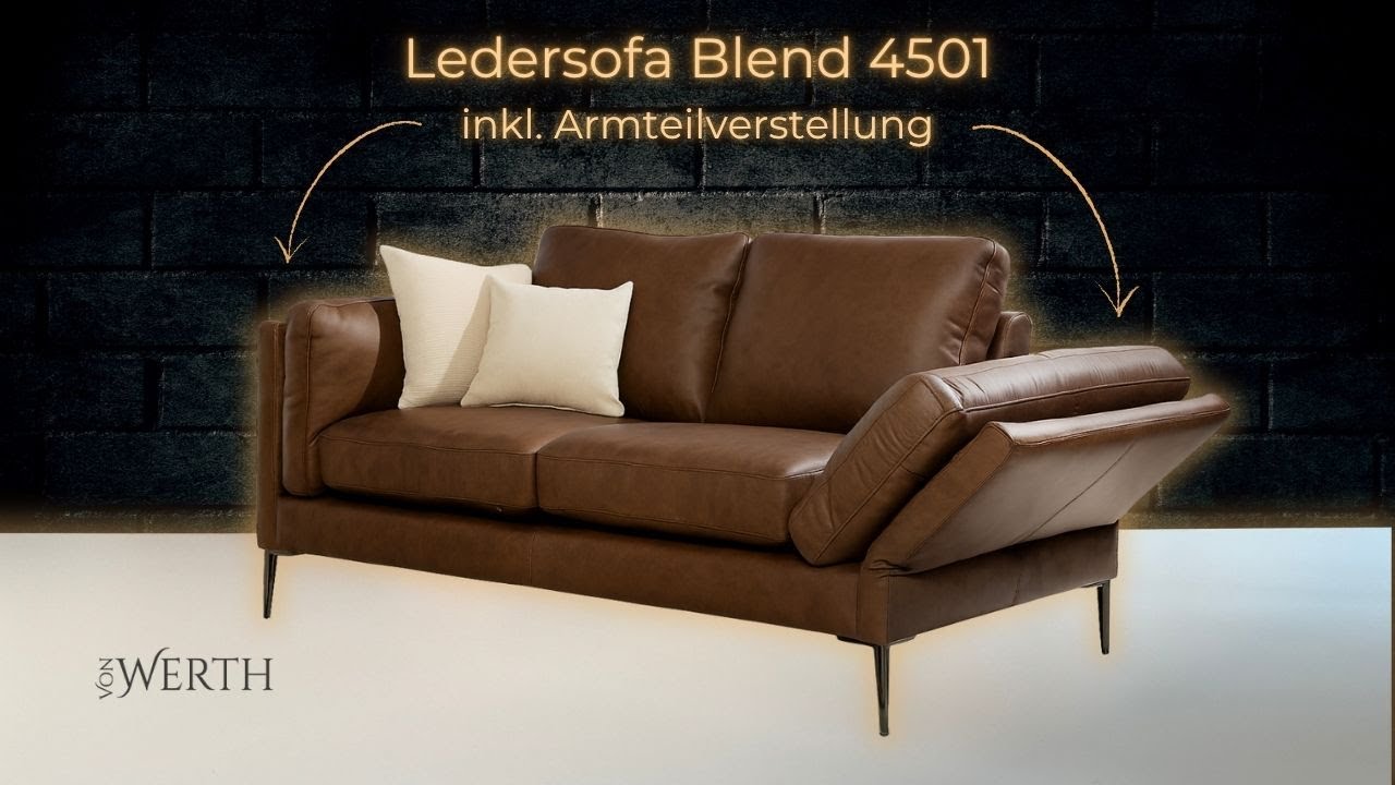 Entdecke das neue Ledersofa BLEND 4501 – Design trifft Komfort | DeWall Design