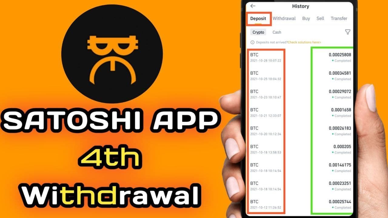 SATOSHI APP - 4th LIVE WITHDRAWAL - CORE Mining