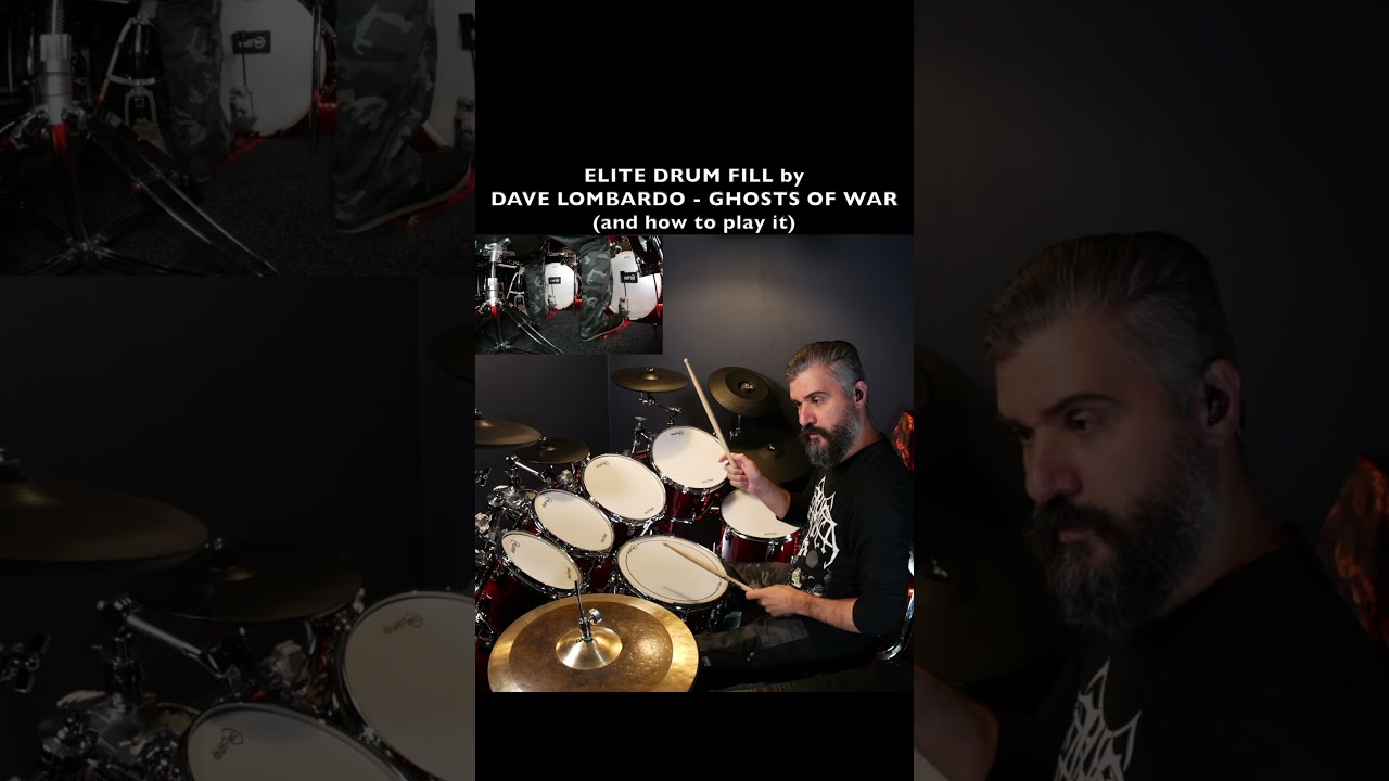 HOW TO PLAY LIKE DAVE LOMBARDO - GHOSTS OF WAR - drum fill