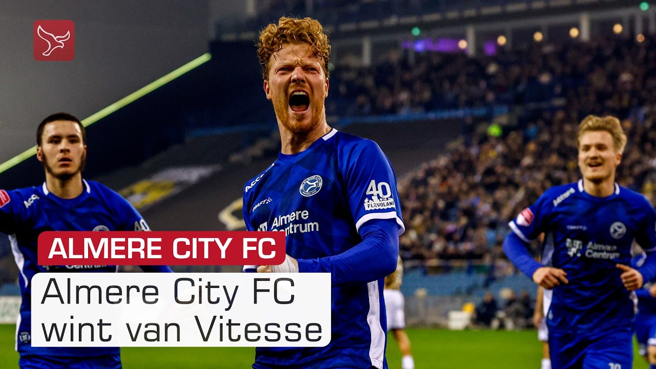 Ferdy Druijf schiet Almere City in de tweede helft langs Vitesse | Omroep Flevoland