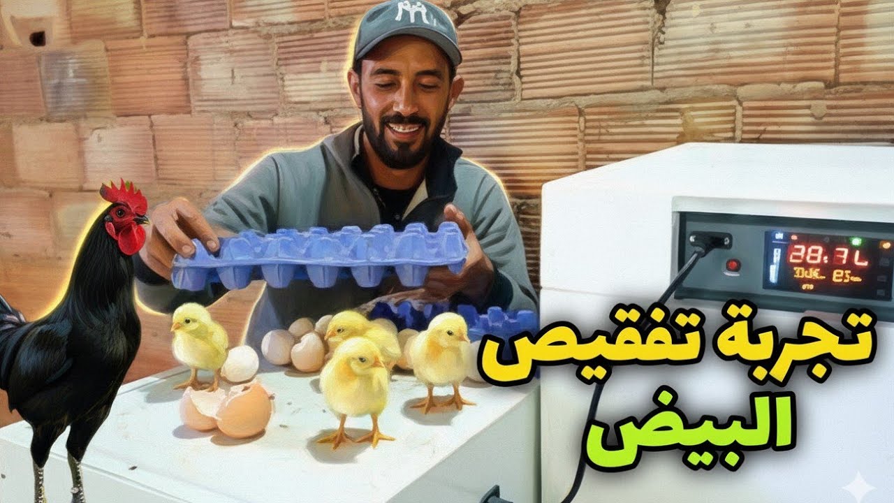  شريت فقاصة البيض 64 بيضة اول تجربة 😱 دجاجة سمحات فالبيض مشروع تفقيص البيض في البادية 