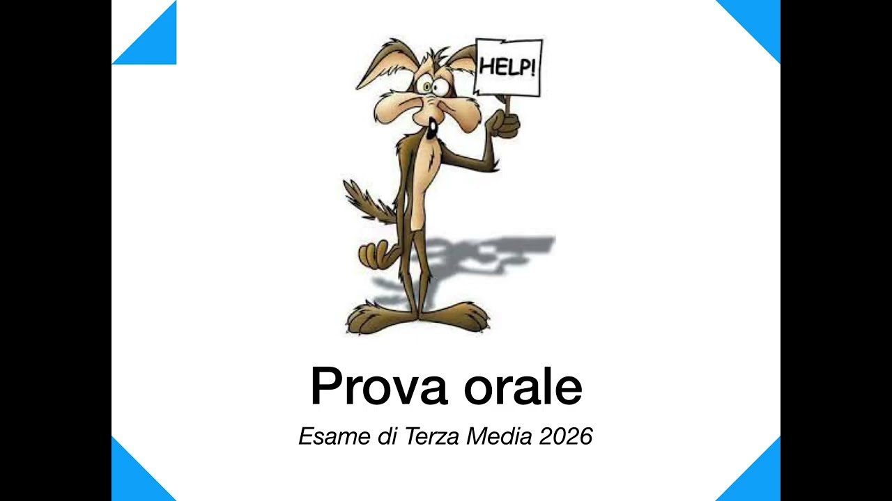Prova Orale esame di Terza Media 2025