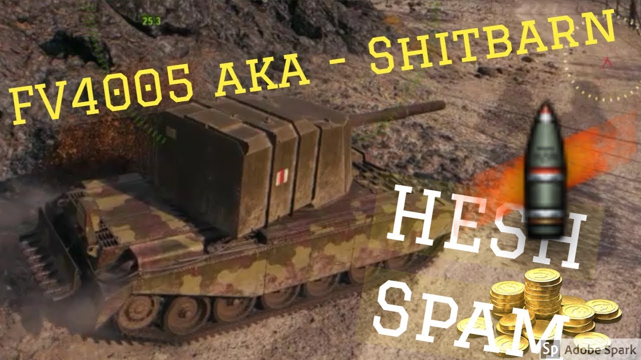 WoT - FV4005 Doing what it does best! Shitbarn HESH Spam