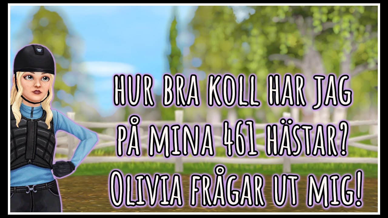 Jag har 461 hästar, vet jag vad de heter?