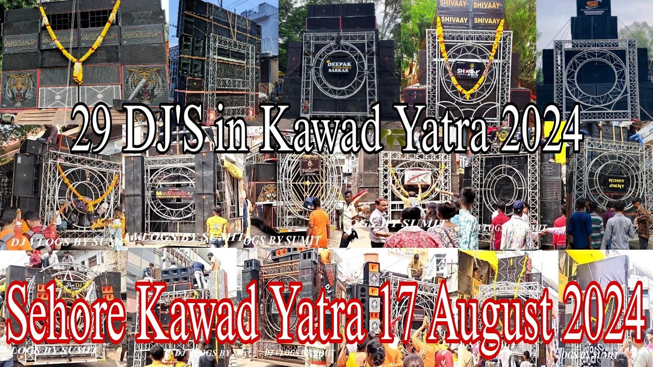SEHORE KAWAD YATRA 17 AUGUST 2024 | PANDIT PRADEEP MISHRA JI SEHORE WALA | Natraj DJ Bhopal wala #dj