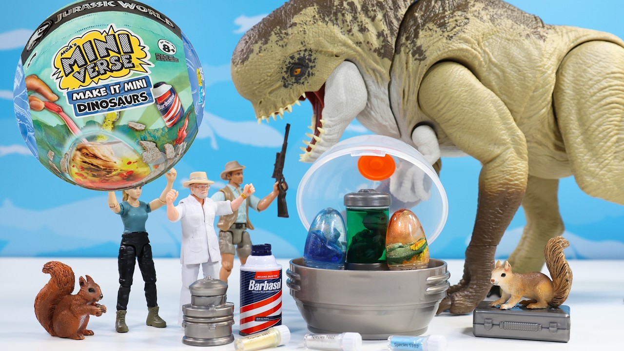 Make it Mini Dinosaur Jurassic World Mini Verse Egg Lab Experiments!