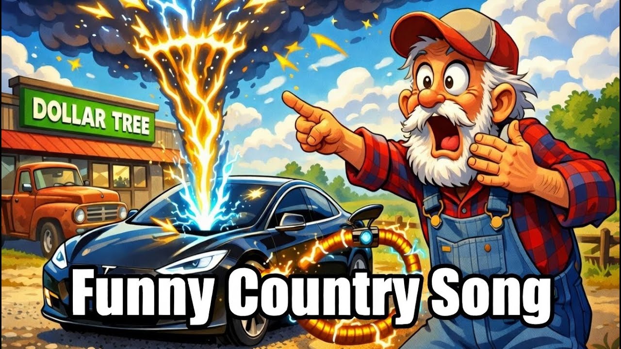 😂🎶 Grandpa Thinks Teslas Run on Lightning Funny Country Song