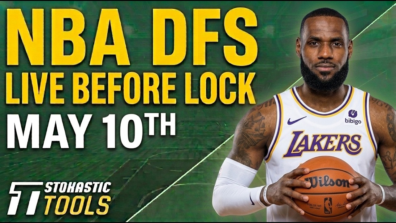 NBA DFS Live Before Lock (Saturday 5/9/26) | DraftKings & FanDuel NBA Lineups