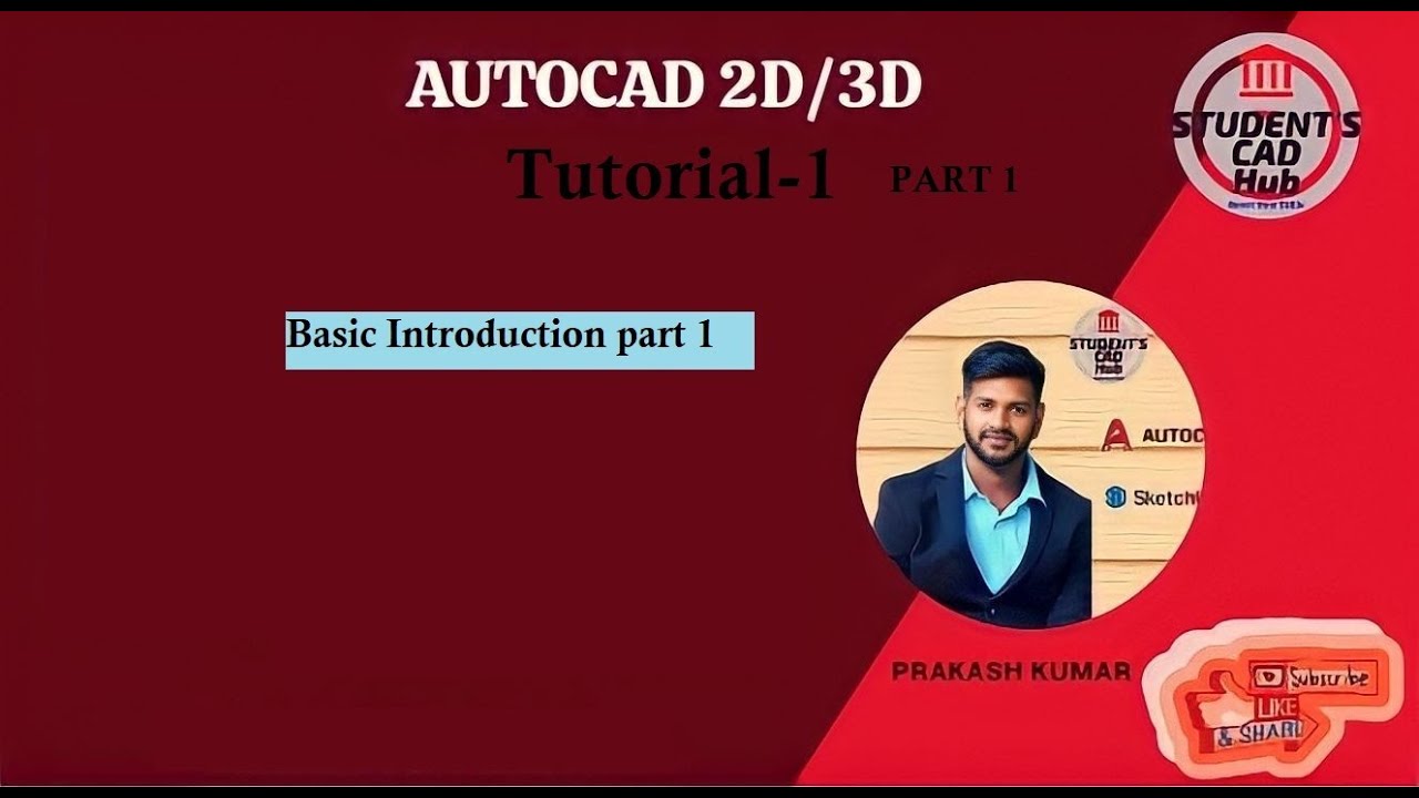 AutoCAD tutorial - introduction (part 1)