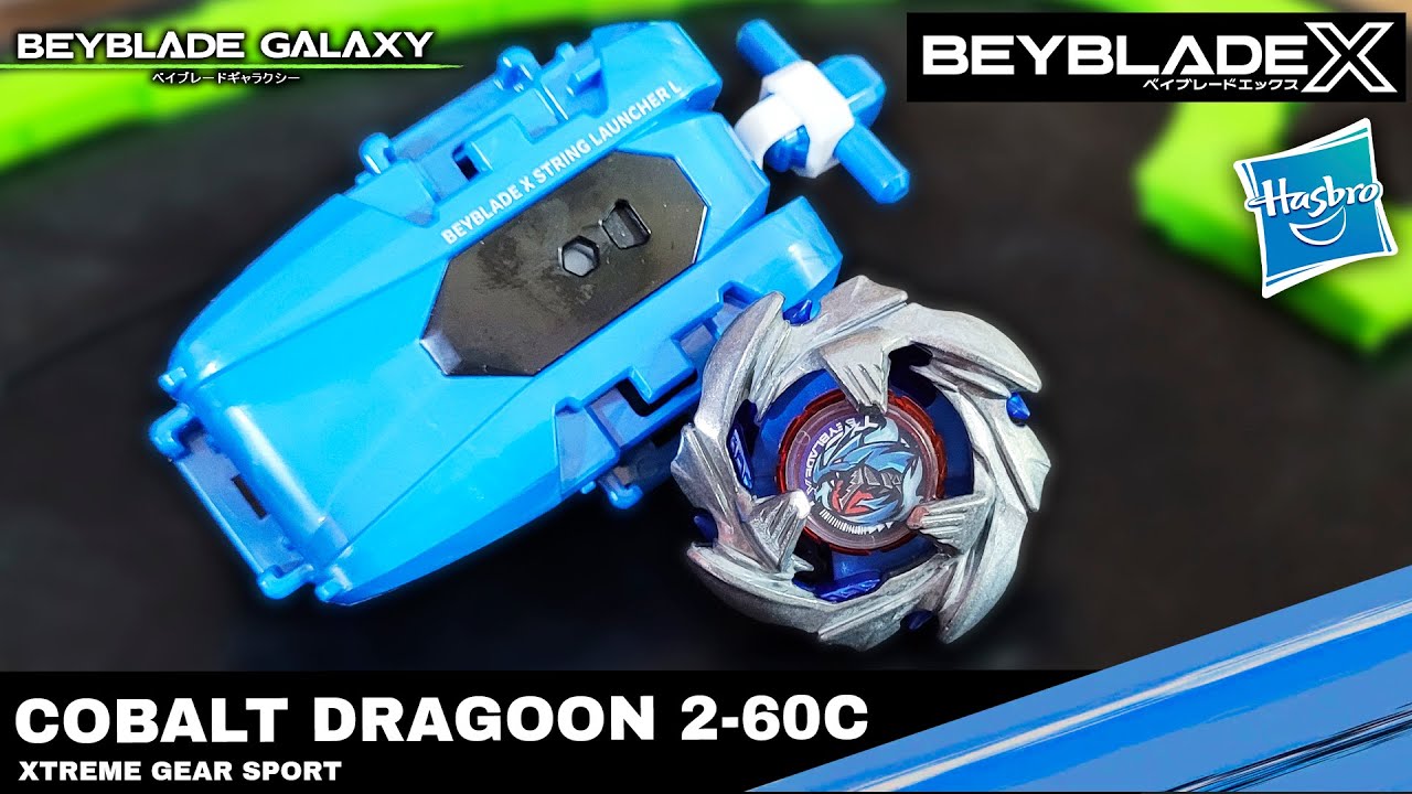 Análise COBALT DRAGOON 2-60C - Conjunto de lançador à corda de giro à esquerda [Beyblade X - Hasbro]
