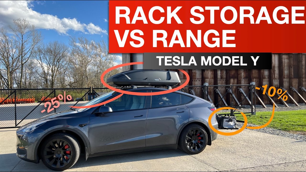 Tesla Model Y — влияние багажника на крышу и багажника на запас хода