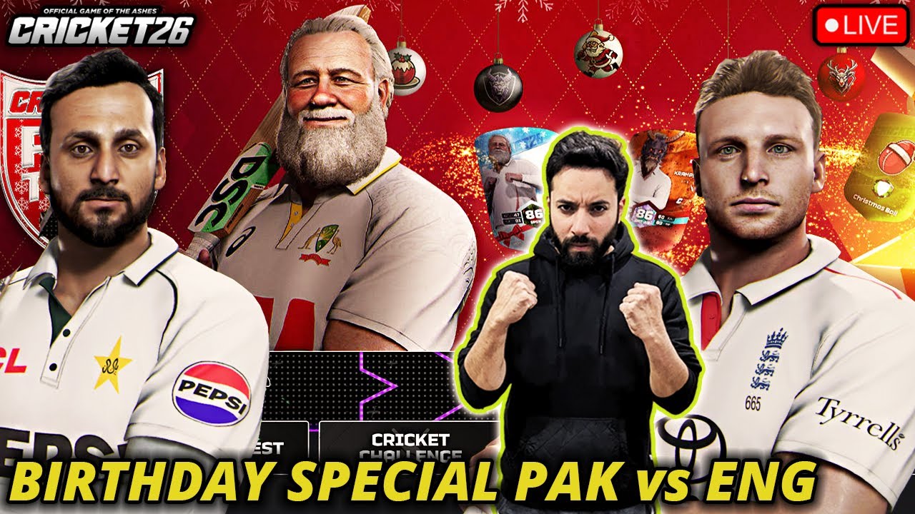 PAKISTAN vs ENGLAND AT HOME OF CRICKET LORD'S 🎂🎉 CRICKET 26 LIVE STREAM