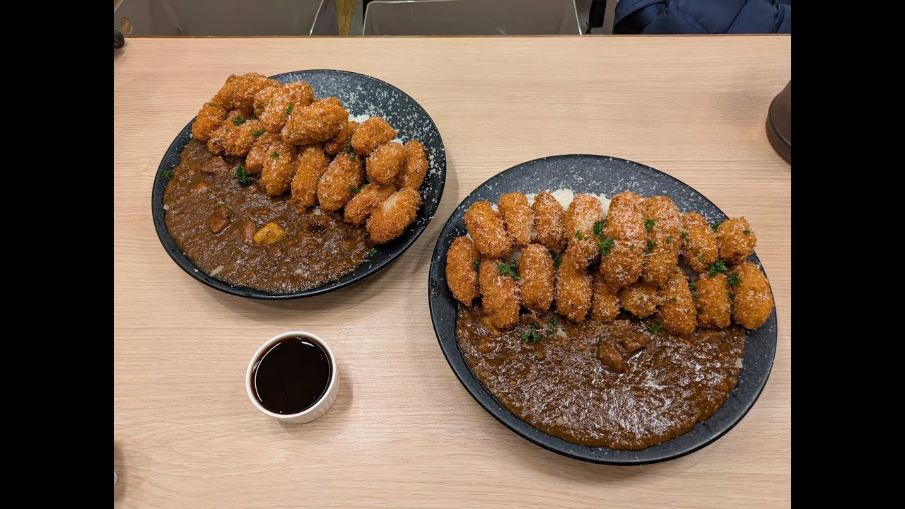 カキノバル下北沢にてカキフライカレー2皿に挑戦！！
