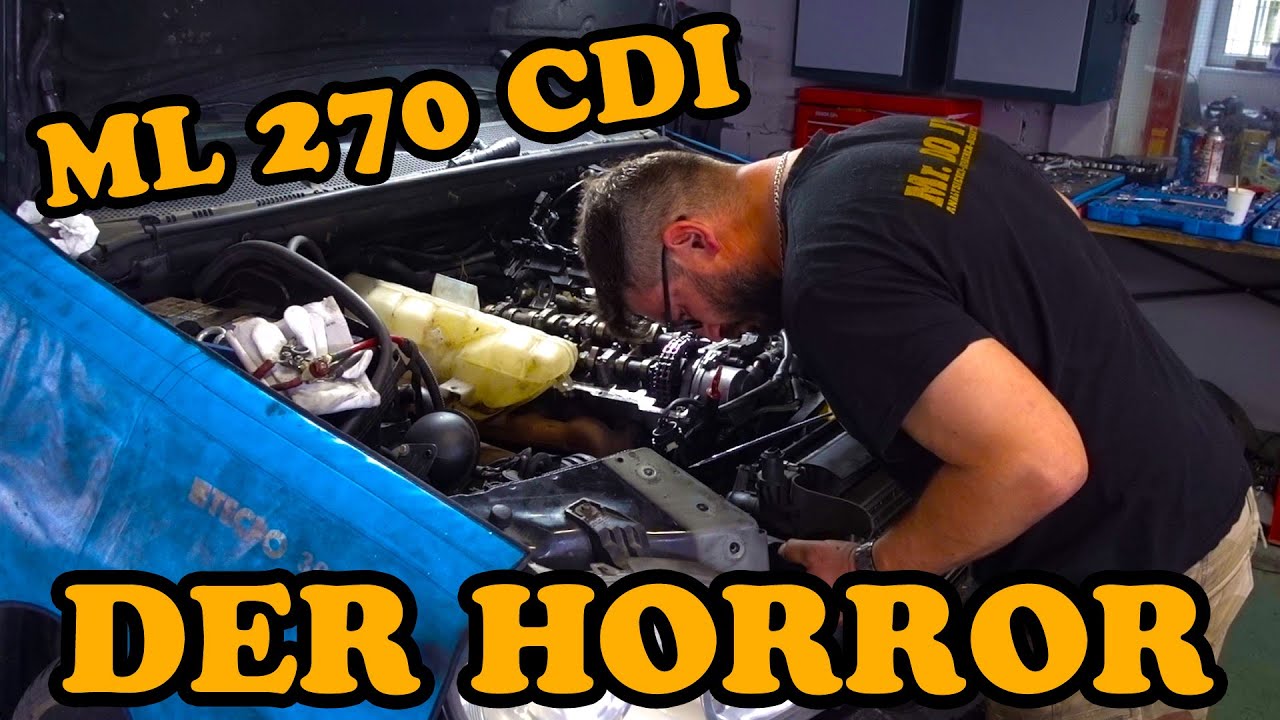 Mercedes W163 - ML 270 CDI - Zylinderkopf abnehmen und den SCHOCK genießen !!!