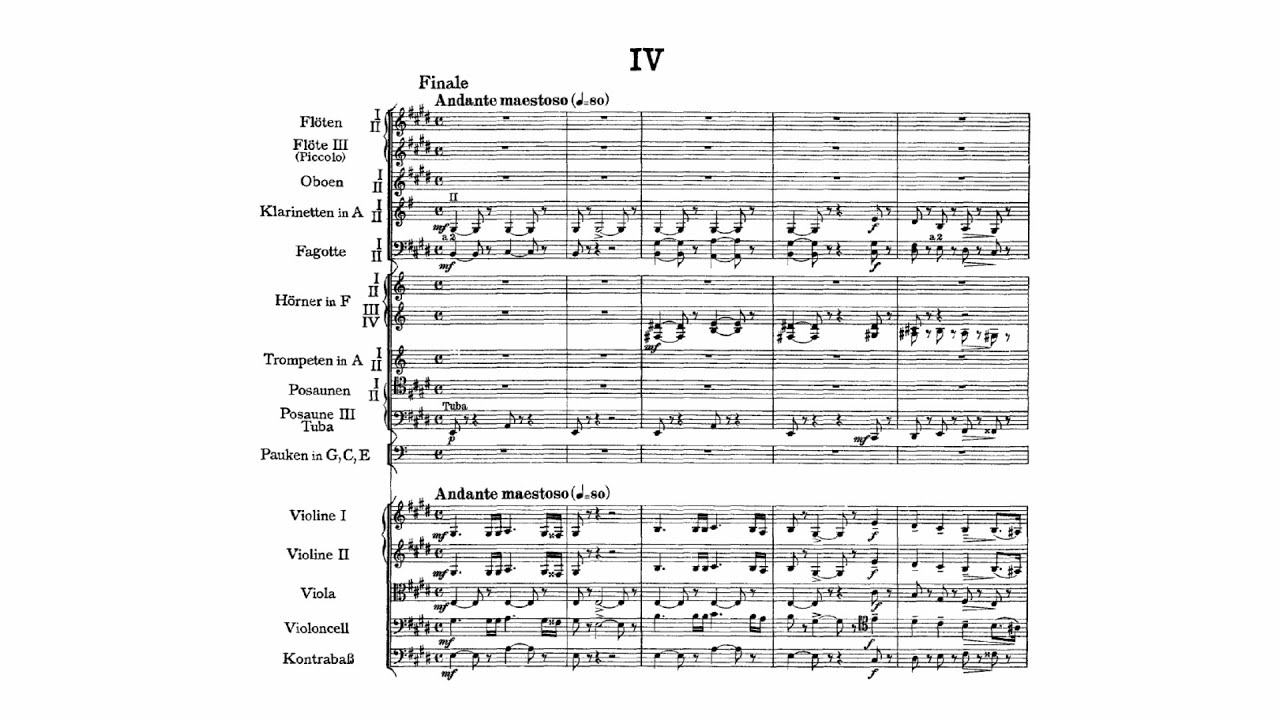 Чайковский - Симфония № 5 ми минор, соч. 64 (со счетом)