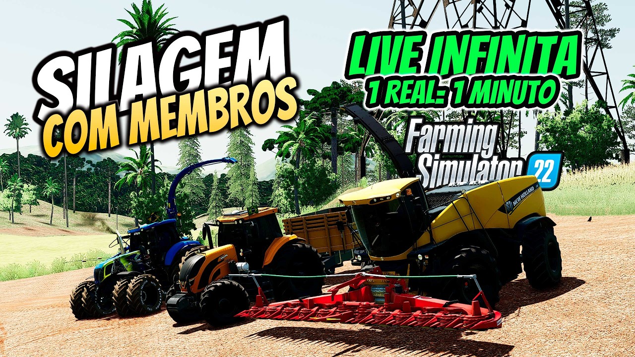 LIVE INFINITA | MEGA SILAGEM NO SUL DO BRASIL | FARMING SIMULATOR 22