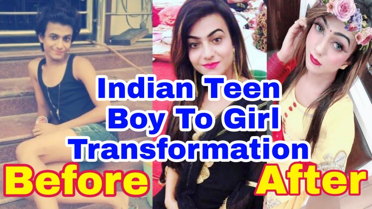 Indian Teen Boy To Girl Transformation | Before And After (Full Body)