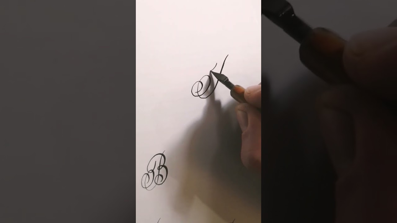 The magic of calligraphy #calligraphy #sketch #calligraphylesson #training #handwriting