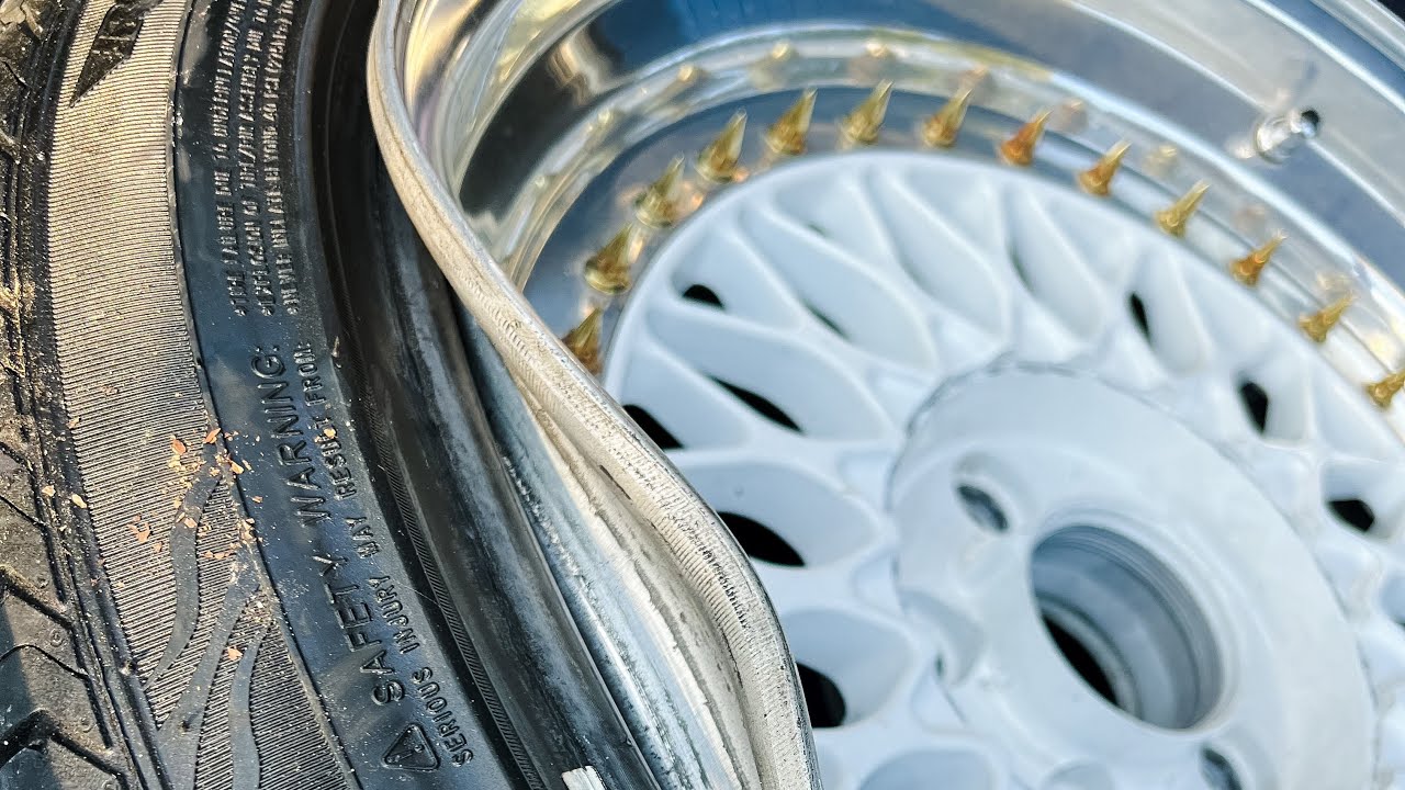 Ремонт сильно поврежденного выступа BBS RS!