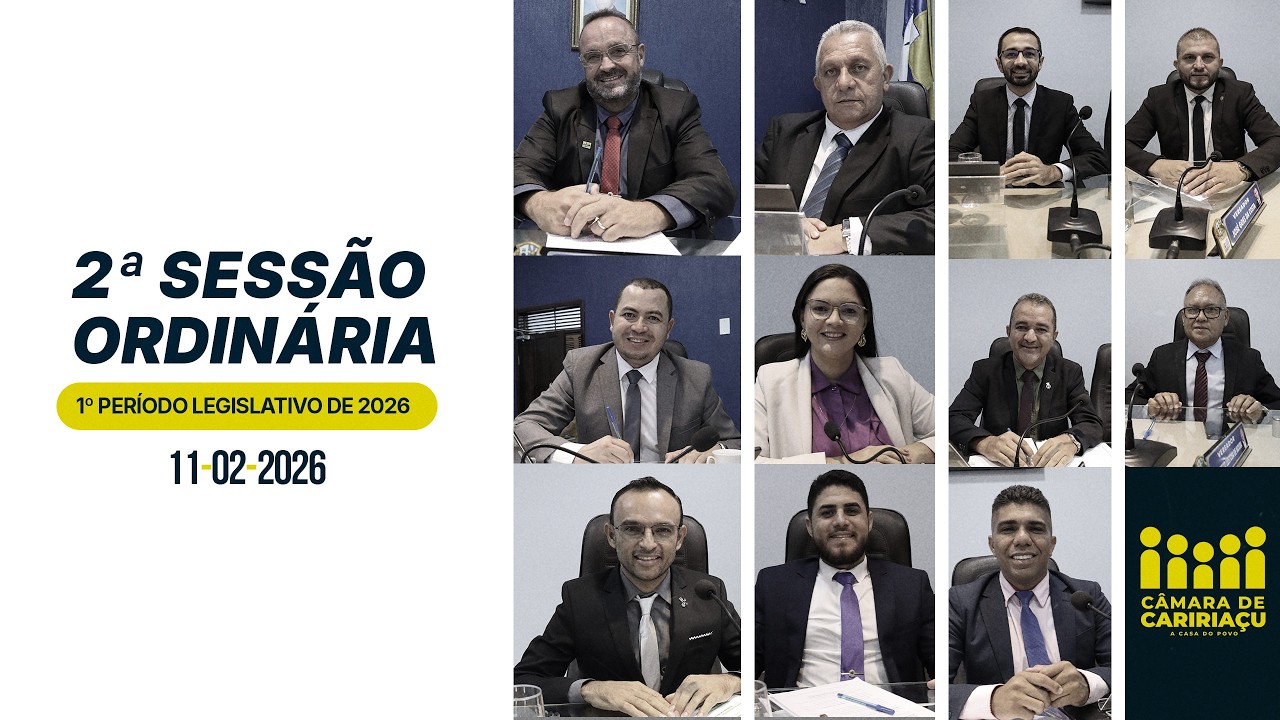 2ª Sessão Ordinária do primeiro período legislativo de 2026