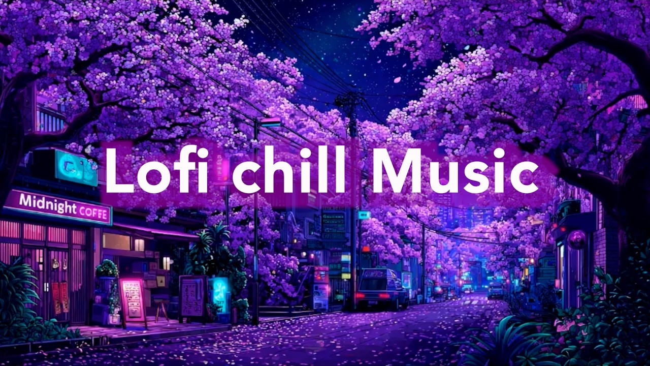 Полуночная Сакура 🌸 Фиолетовые Lofi вибрации для снов [Chill / Sleep]