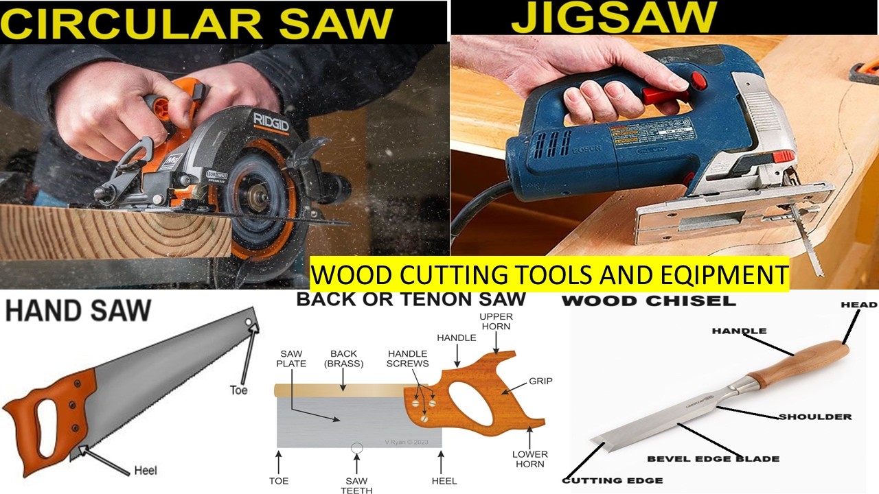WOOD CUTTING WORKSHOP TOOLS AND EQUIPMENT