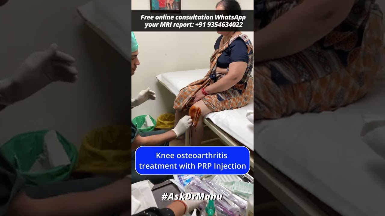 Avoid Knee Replacement Surgery with #PRP Injection #askdrmanu