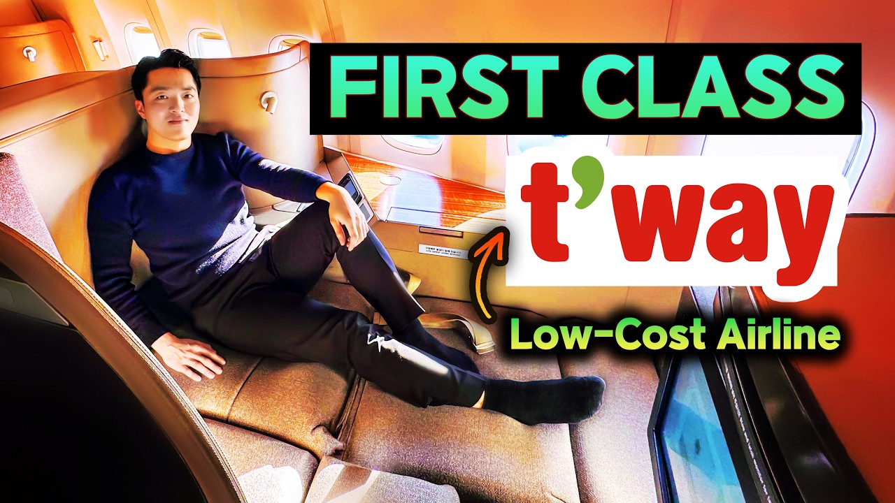 World’s FIRST Low-Cost Airline FIRST CLASS🔥  T’way Air’s Shocking Upgrade