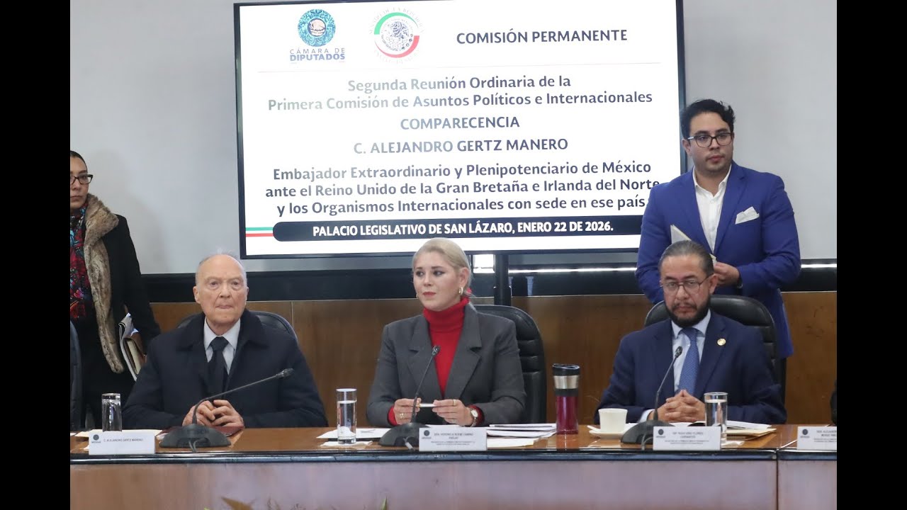 EN VIVO/ Reunión de la Primera Comisión de la Permanente: Asuntos Políticos e Internacionales