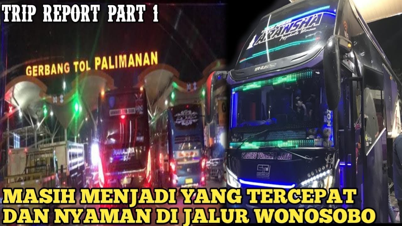 Salah Satu Bus Artis Di Wonosobo STj Aransha | Trip Report STJ Aransha