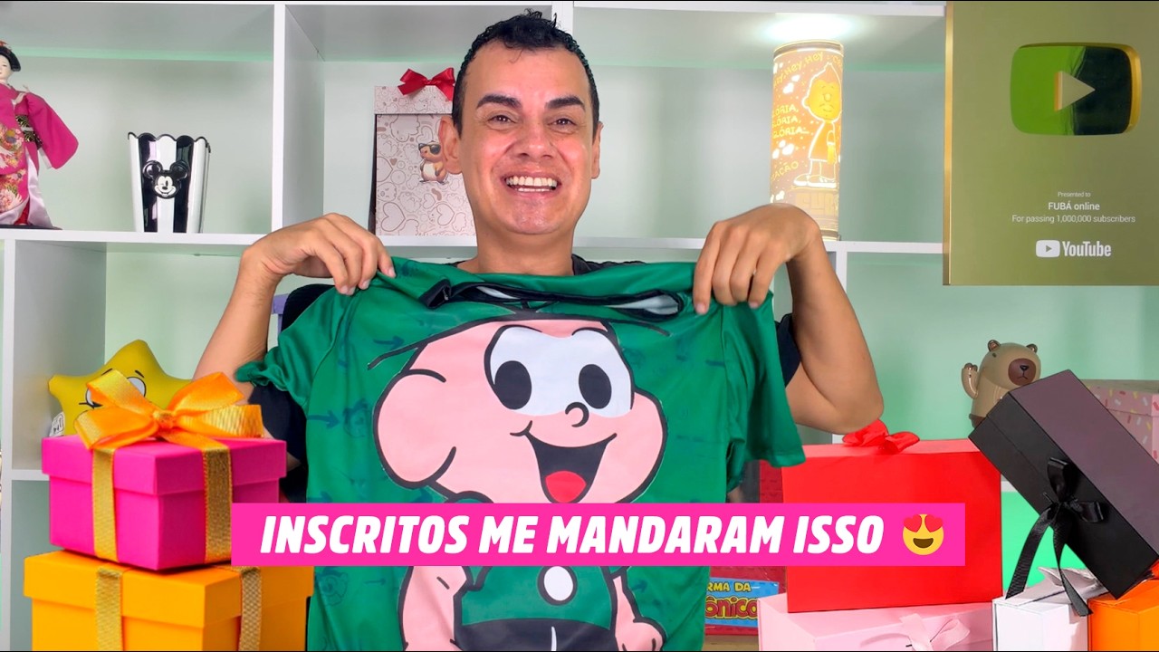 Abrindo presentes que inscritos me enviaram… olha o que chegou!